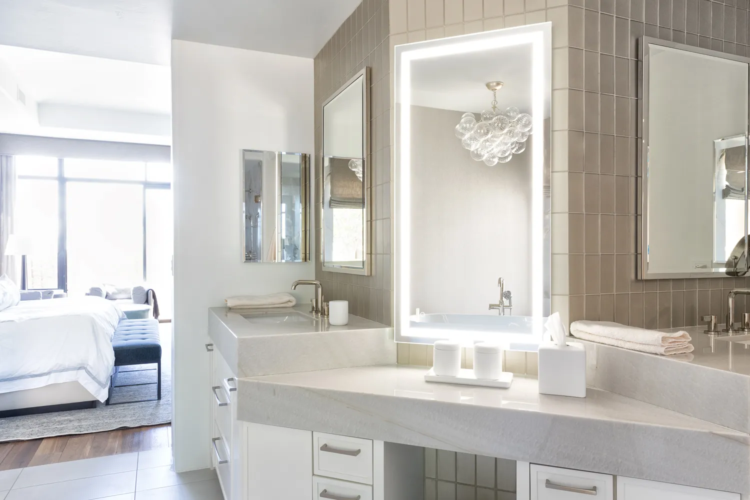 Modern Arizona bathroom renovation by AllHaus