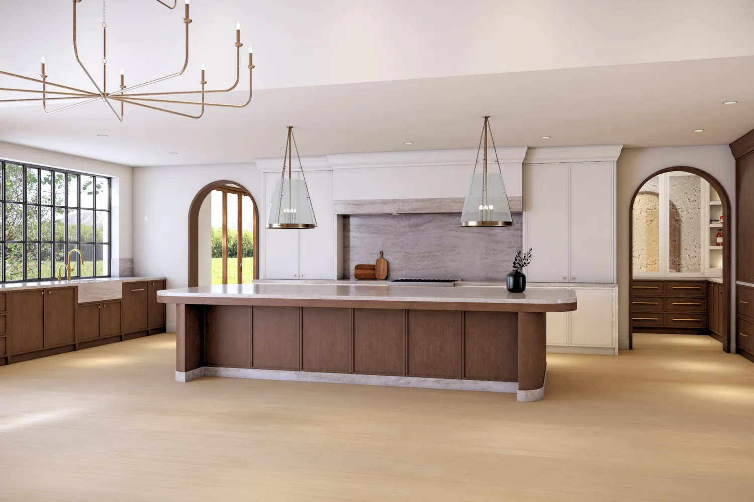 AllHaus-Custom-Home-Renovations Luxury kitchen renovation with oversized island by AllHaus